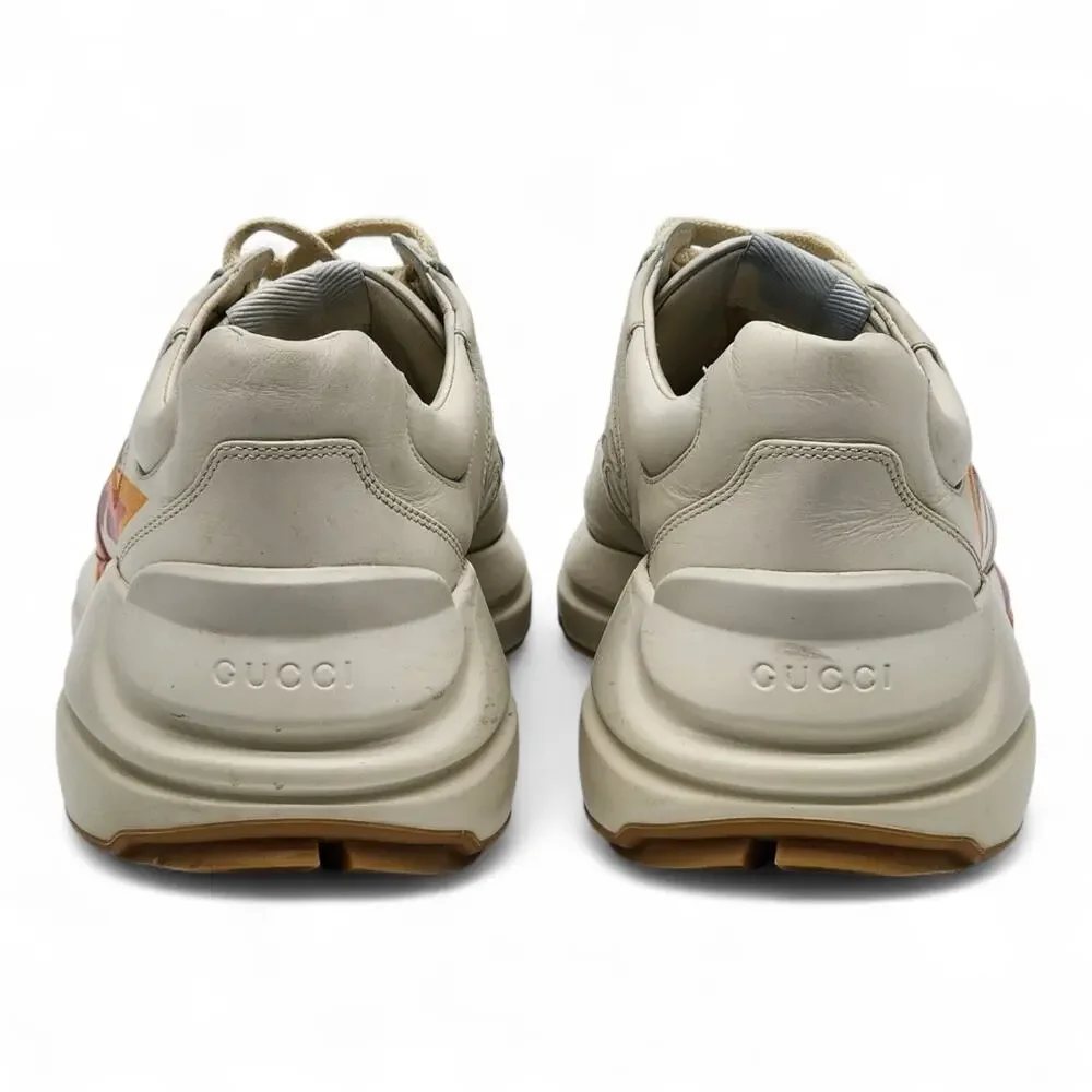 GUCCI Rhyton Interlocking GG Screener Star Leather Sneakers UK 7 US 8